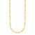 14k Yellow Gold Textured Paperclip Chain (3.50 mm)