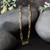 14k Yellow Gold Textured Paperclip Chain (3.50 mm)