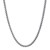 Sterling Silver Gunmetal Finish Franco Link Chain (4.60 mm)