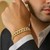 Pave Curb Bracelet in 14k Two Tone Gold  (11.23 mm)