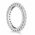Classic Common Prong Round Diamond Eternity Ring in 14k White Gold