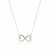 Sterling Silver Infinity Double Heart Necklace