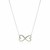 Sterling Silver Infinity Double Heart Necklace