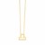 14K Yellow Gold Libra Necklace