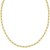 Sterling Silver Yellow Gold Plated Round Link Paperclip Chain (5.20 mm)