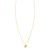 14K Yellow Gold Puffed Mini Heart Pendant Necklace