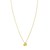 14K Yellow Gold Puffed Mini Heart Pendant Necklace