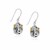 Dragonfly Teardrop Earrings in 18k Yellow Gold & Sterling Silver