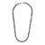 Sterling Silver Gunmetal Finish Oval Link Necklace