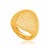 Dome Crochet Ring in 14K Yellow Gold
