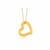 Open Heart Pendant in 14k Yellow Gold