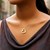 Open Heart Pendant in 14k Yellow Gold