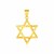 14k Yellow Gold Star of David Pendant
