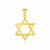 14k Yellow Gold Star of David Pendant