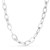 Sterling Silver Rhodium Plated Italian Oval Link Chain (8.70 mm)