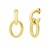 Interlocking Link Earrings in 14K Yellow Gold