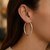 Classic Hoop Earrings in 14k White Gold (2x40mm)