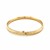 Fancy Dome Diamond Cut Style Childrens Bangle in 14k Yellow Gold (5.50 mm)