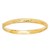 Fancy Dome Diamond Cut Style Childrens Bangle in 14k Yellow Gold (5.50 mm)