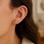 Globe Stud Earrings in 14k Yellow Gold (7mm)