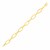 14k Yellow Gold Bracelet with Polished Oval Links (10.00 mm)