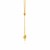 14k Yellow Gold Lariat Necklace with Knots