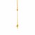 14k Yellow Gold Lariat Necklace with Knots