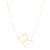 14K Yellow Gold Yours Truly Large Initial R Necklace