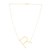 14K Yellow Gold Yours Truly Large Initial R Necklace