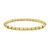 14K Yellow Gold Polished Barrel Bead Stretch Bracelet (4.55 mm)