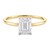 1.50Ct Emerald Lab Grown IGI G/VS1 Diamond Ring in 10K Yellow Gold
