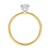1.50Ct Emerald Lab Grown IGI G/VS1 Diamond Ring in 10K Yellow Gold