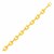 Bracelet with Shiny Square Links in 14k Yellow Gold