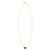 14K Yellow Gold Hexagon Onyx Pendant Necklace