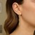 14K Yellow Gold Triple Oval Fancy Drop Earrings
