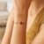 14K Yellow Gold Garnet Heart Bracelet