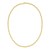 Sterling Silver Yellow Gold Plated Round Link Paperclip Chain (4.10 mm)