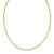 Sterling Silver Yellow Gold Plated Round Link Paperclip Chain (4.10 mm)
