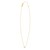 14K Yellow Gold Mini Diamond P Initial Pendant Necklace