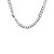 Classic Rhodium Plated Curb Chain in Sterling Silver (4.70 mm)