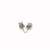 Faceted White Cubic Zirconia Stud Earrings in Sterling Silver(5mm)
