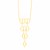 14K Yellow Gold Tiered Honeycomb Motif Necklace