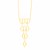 14K Yellow Gold Tiered Honeycomb Motif Necklace