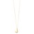 14K Yellow Gold Helium Initial J Pendant