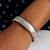 Sterling Silver Rhodium Plated Thick Tubogas Bracelet (16.00 mm)