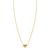 14K Yellow Gold Citrine Heart Necklace (1.50 mm)
