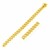 Semi Solid Miami Cuban Bracelet in 10k Yellow Gold  (9.10 mm)