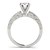 14k White Gold Antique Style Pronged Round Diamond Engagement Ring (1 1/8 cttw)