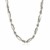 Sterling Silver Rhodium Plated Figarope Chain (5.00 mm)
