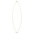 14K Yellow Gold Hexagon Mother Of Pearl Pendant Necklace